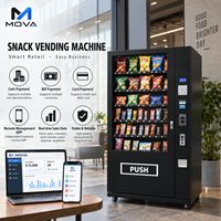 Máquina Expendedora Refrigerada de Alimentos y Bebidas con Botones, Seis Estantes, 60 Canales, Capacidad para 300 Productos, OEM ODM para Compradores