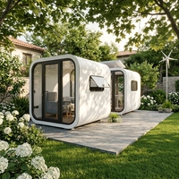 Abri isolé d'extérieur préfabriqué, studio de jardin, bureau mobile, conception résistante aux intempéries, installation facile