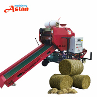 ASLAN MACHINERY ASL-SBM-55 Enrouleur de film pour ensilage agricole et foin, ensacheuse automatique à moteur haute productivité pour fourrage
