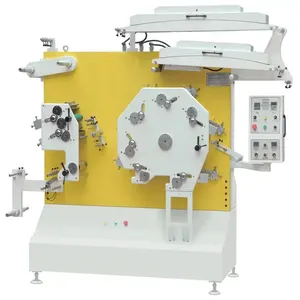 Satin Ribbon Label Printing Machine / 2+1 Color Clothes Wash Care Label Polyester Ribbon Flexo Printing Printer Machine