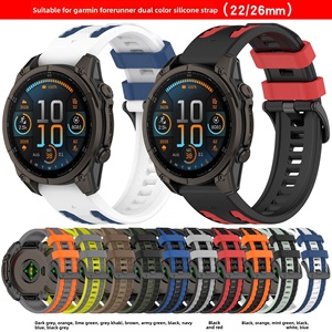 Correa de Reloj de Silicona de 22 mm y 26 mm Compatible con <span class=keywords><strong>Garmin</strong></span> Fenix 8 7X Pro, Correa de Repuesto para Reloj Inteligente Deportivo - Product Image 1