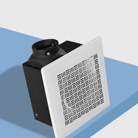Ventilateur d'extraction de plafond de haute qualité, entièrement en métal, à haut débit d'air, pour chambre à coucher et salle de bain
