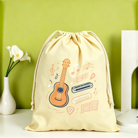 Sac de transport personnalisé en toile à cordon, grand format, motif dessin animé, avec poignée, léger, recyclable, pour l'organisation domestique et les cadeaux d'entreprise