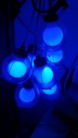 Guirlande lumineuse Globe avec 12 boules claires, Vintage led patio en forme de fil de cuivre, tube de lampe décorative