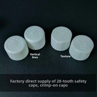 Bouchon de bouteille de sirop en plastique 28-415, couvercle de sécurité anti-enfant pour liquides oraux, avec joint d'étanchéité, pour produits pharmaceutiques