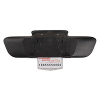Rétroviseur sphérique grand angle en ABS avec cadre de plaque d'immatriculation de voiture, anti-éblouissement, teinté bleu, trois-en-un