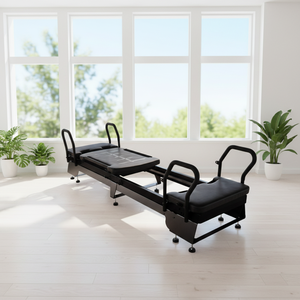 <span class=keywords><strong>Reformer</strong></span> <span class=keywords><strong>Pilates</strong></span> in Alluminio Bianco e Nero Personalizzabile con Logo, Alta Qualità, Ecologico, <span class=keywords><strong>Benefici</strong></span> per la Salute, Uso Commerciale - Product Image 1