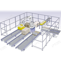 Paletizador Robótico ABB Leadworld, Paletizador Automático para Latas, Servomotor, Máquina Paletizadora Automática, Línea de Producción Robótica