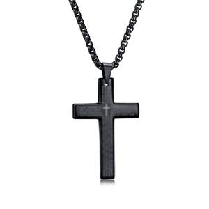 yunnique popular jewelry, <b>titanium</b> steel cross necklace for men, niche and personalized cultural symbol, colorfast - Product Image 5