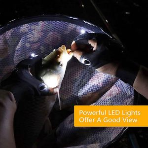 ถุงมือไฟ LED ครึ่งนิ้ว ของขวัญวันเกิดสำหรับผู้ชาย ตัวอย่างสินค้าฟรี เหมาะสำหรับตกปลา ซ่อมแซม งานกีฬา และให้แสงสว่าง - Product Image 5