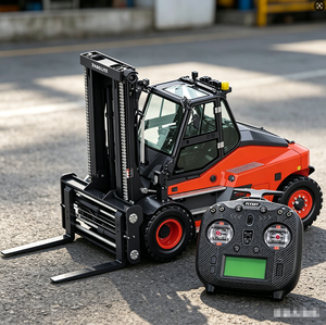 Kabolite New SJY-K180-100S Full Metal Hydraulic RC Wheel Forklift Remote Control Car RC Model truck excavator Brushless motor - Product Image 3