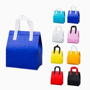 Sac de livraison de café et de jus écologique personnalisé, logo imprimé sur écran, non tissé, avec isolation en aluminium, pour boissons, pique-nique - Product Image 3