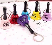 Porte-clés en métal avec mini cloche et mini roulette électrique sexy, pour jeux de bar, jeux de fête, jeux d'amour, jeux érotiques et jouets