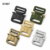 Boucle de ceinture tactique à dégagement rapide pour entraînement en extérieur, en alliage de zinc, boucle métallique à dégagement rapide, boucle de ceinture tactique