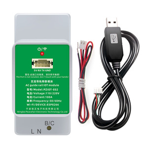 Compteur d'énergie intelligent Peacefair Smart Life monophasé AC 110/220V 240V KWH, compatible ESP <span class=keywords><strong>TASMOTA</strong></span> Wifi, Home Assistant, compteur DIN - Product Image 2