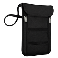 Porte-cartes et porte-passeport en nylon léger, durable et de grande capacité