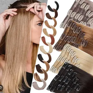 סיטוני קליפ מצוירים בהרחבות שיער remy 100% קליפ אנושי remy remy על קליפ שיער remy קליפ remy remy pair