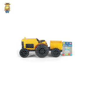 Tractor de Juguete con Remolque Desmontable, Ruedas de Fricción, Plástico Resistente, Vehículo Amarillo para Niños de 3 Años en Adelante - Product Image 2