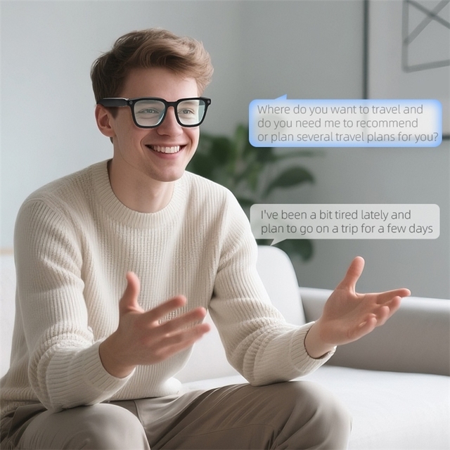 AI Assistant Smart Glasses with Real-Time Translation and Phonecall Video Playback Powered by Advanced Technology