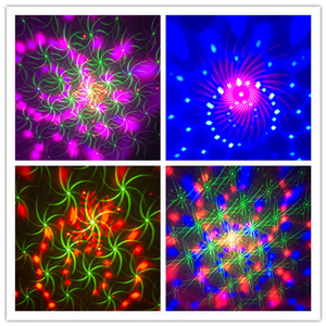 LED Magic Ball Light Multi Pattern Red <strong>Green</strong> Blue <strong>Laser</strong> Light Sound Control DJ Disco Stage Light with Remote Control - Product Image 5