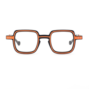 Thời trang handmade xu hướng kính khung Chất lượng cao Acetate Unisex màu hồng cá tính vuông cận thị trang trí cảnh tượng khung - Product Image 6