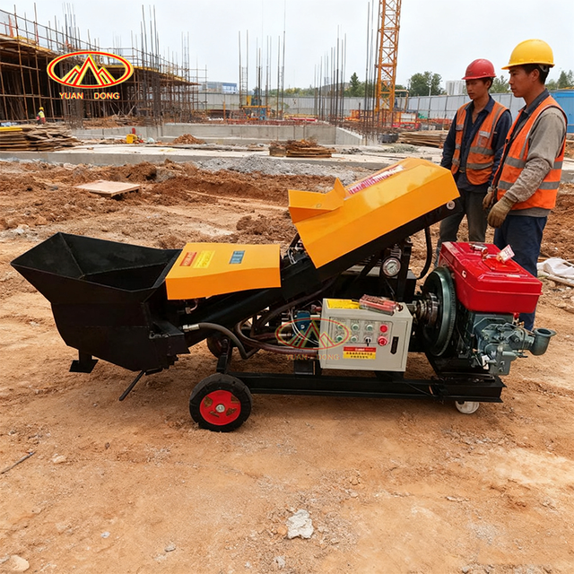 Mini Hydraulic Electric Diesel Portable Concrete Mixer Pump Small Concrete Mixing and Pump Machine
