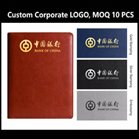 Porte-documents professionnel de luxe en cuir PU A4 avec calculatrice, logo personnalisé, organiseur de documents exécutif pour le bureau