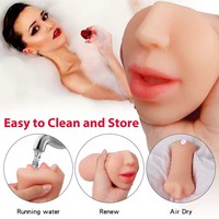 STELLAR PATH Poupées en silicone 3-en-1 pour masturbation masculine, avec vagin, bouche et anus réalistes, jouets sexuels