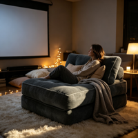 Canapé-lit pliable moderne et confortable, ensemble de chaises-lits convertibles en tissu imperméable avec rembourrage en éponge et housses de coussin
