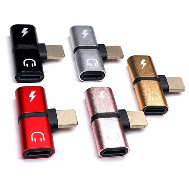 RTS 8 Pin 2-in-1 Short Circuit Protection Audio Charger Adapter Splitter Headphone for iPhone Laptop Mobile Phone Accessories