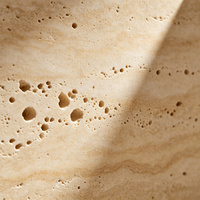 Dalle de pierre frittée ultra-mince en travertin de Milan 1000x3000mm, texture travertin pour revêtement mural d'hôtel, villa, décoration de meubles