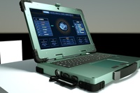Ordinateur portable robuste, ordinateur portable robuste industriel 15,6 pouces avec Intel I7-8750H Barebone 6 cœurs 12 threads 9 Mo, ordinateurs portables industriels pour l'ingénierie