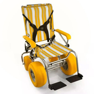KSM-SW2 Lightweight Waterproof Beach Wheelchair <b>for</b> Elderly Premium Export Quality All-Terrain Mobility Beach Chair with Armrest - Product Image 2