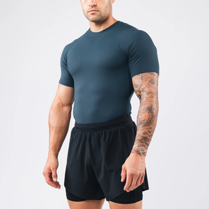 <span class=keywords><strong>เสื้อ</strong></span>ว่ายน้ำแขนสั้น UPF 50สำหรับผู้ชาย<span class=keywords><strong>เสื้อ</strong></span>เชิ๊ตป้องกันแสงแดด (ขนาดปกติและขยาย) <span class=keywords><strong>เสื้อ</strong></span><span class=keywords><strong>ยืด</strong></span>ฟิตเนสสำหรับผู้ชาย - Product Image 1