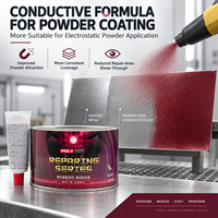 Enduit en poudre industriel BPO Polyester 280 ° Formule conductrice résistante à la chaleur à court terme pour la réparation multi-métaux