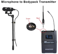 Microphone pour instrument à vent IM81, double basse, hypercardioïde, mini, portable, pour saxophone, violon, micro à condensateur, piano, cor