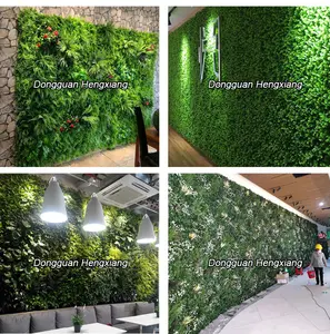 Fondo decorativo para pared, mural de plantas vegetales artificiales, Tropical, Verde