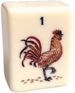 Juego Completo de Mahjong Americano de Lujo con Temática de Ciruela, Orquídea, Bambú y Crisantemo, Hecho de Acrílico Ecológico - Product Image 1