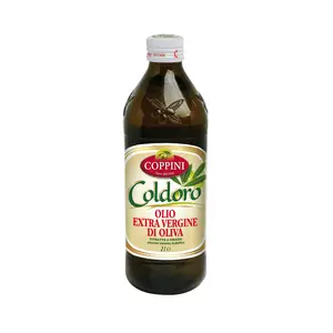 Coppini EVO minyak zaitun terbaik dari EU - 1L botol persegi penuh rasa Natural-Aroma sehat dalam setiap penggunaan
