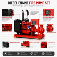 Ensemble de pompes à incendie diesel de la série XBC personnalisable en OEM, pompe à incendie haute pression pour usage industriel et commercial