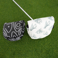 Housse de putter de golf sur mesure de haute qualité en cuir PU avec broderie crocodile – Housse de tête de club de golf pour putter