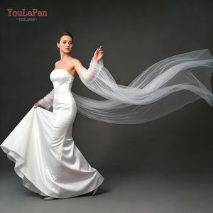 YouLaPan VG136-I Manches de châle de mariée romantiques longues en maille monocouche pour les soirées <span class=keywords><strong>et</strong></span> événements féminins - Product Image 3