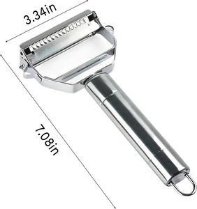 1 éplucheur à légumes multifonctionnel en acier inoxydable, éplucheur à pommes de terre, éplucheur julienne - Product Image 2