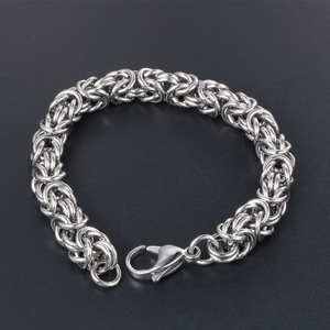 Men's <b>Titanium</b> Steel Woven Bracelet <b>Chain</b> Fashion Jewelry CE367 - Product Image 3