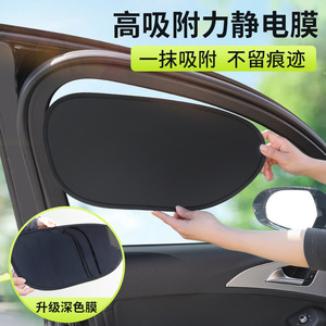 Car Side <b>Window</b> Sunshade Oval Electrostatic PVC Heat Insulation For Car <b>Window</b> General Use - Product Image 2