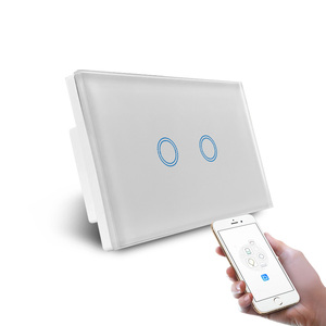 SAA Tuya <span class=keywords><strong>WiFi</strong></span> AU presa intelligente standard con USB tipo c PD20W 240V 10A vetro temperato di lusso prese interruttore a parete - Product Image 3