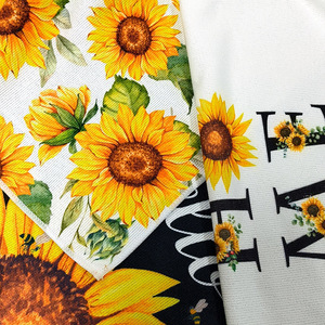 Toallas de Microfibra con Estampado de Girasoles, Tejido Warp, 40x60cm, Toalla de Cocina con Diseño Floral, Rectangular, Lavable a Máquina, Hecho en China - Product Image 2