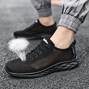 Zapatillas Deportivas de Talla Grande, Ligeras, con Suela de EVA Suave, Transpirables, con Malla Macroporosa, Logotipo Personalizado, para Caminar, Correr, Verano, Otoño e Invierno - Product Image 2