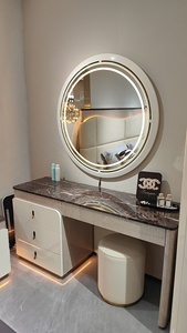 Juegos de Dormitorio de Lujo Estilo Turco, Cama King Size Elegante con Luces LED, Muebles para el Hogar - Product Image 5