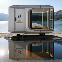 Maison-capsule préfabriquée de luxe pour l'hébergement dans les stations de glamping